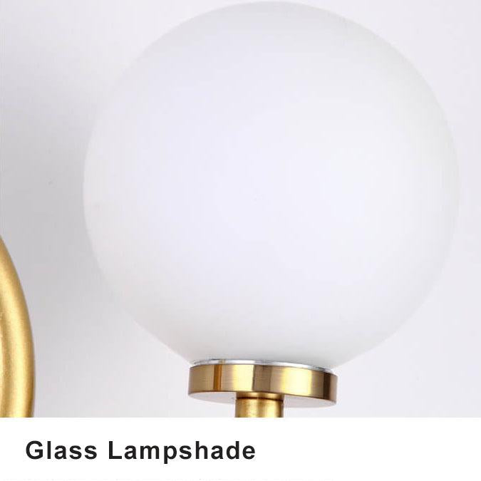 Glass Ball 2-Light Tree Branch Shape LED Armed Sconce Lamp