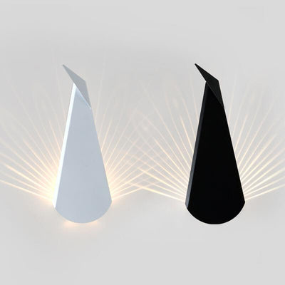 Modern Minimalist Geometric Metal 1-Light Peacock Lighting LED Wall Sconce Lamps