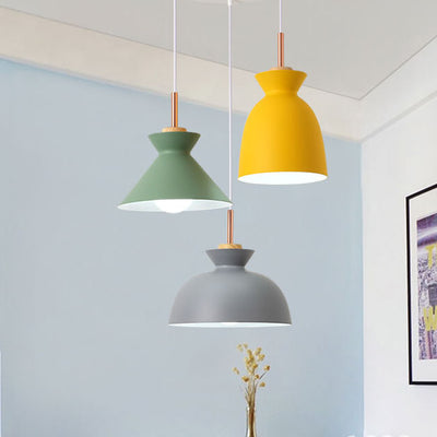 Nordic Macaron Metal 1-Light Pendant Light