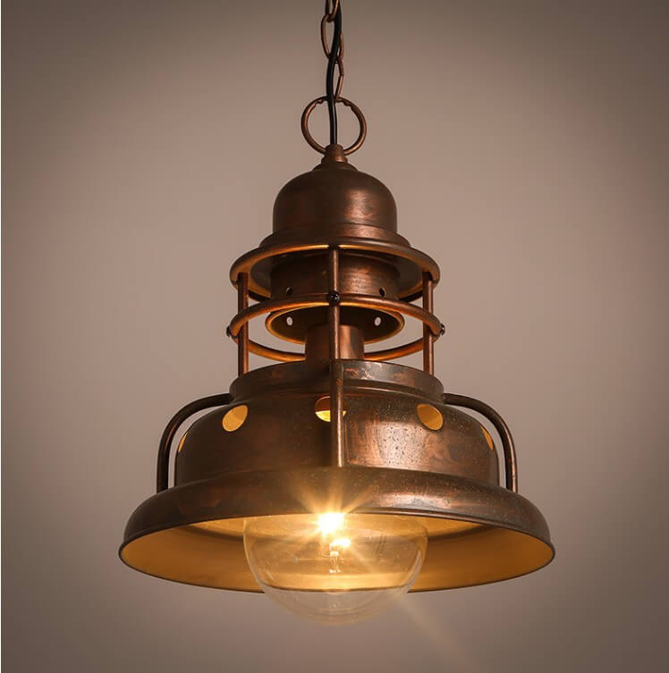 Industrial Truncated Shade 1-Light Dome Pendant Light