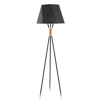 Lampenschirm aus Stoff 1-Licht Geometric Tripod Standing Stehlampen 