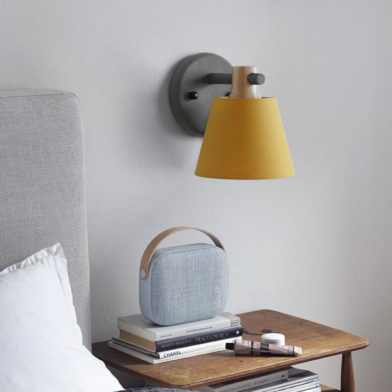 Nordic Macaron Fabric 1-Light Wall Sconce Lamps