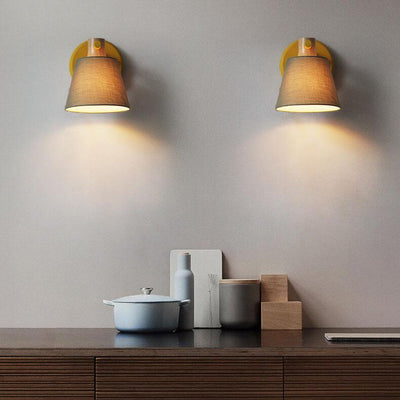 Nordic Macaron Fabric 1-Light Wall Sconce Lamps