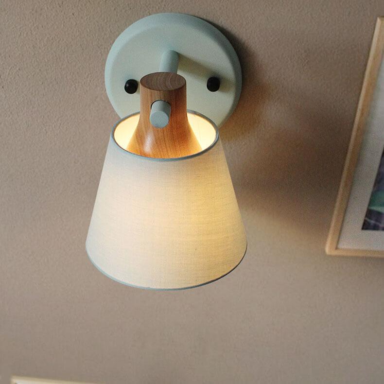 Nordic Macaron Fabric 1-Light Wall Sconce Lamps