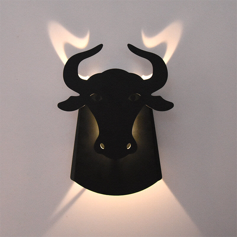 Nordic Creative Cow Head Shaped 1-Light LED Wall Sconce Lamp
