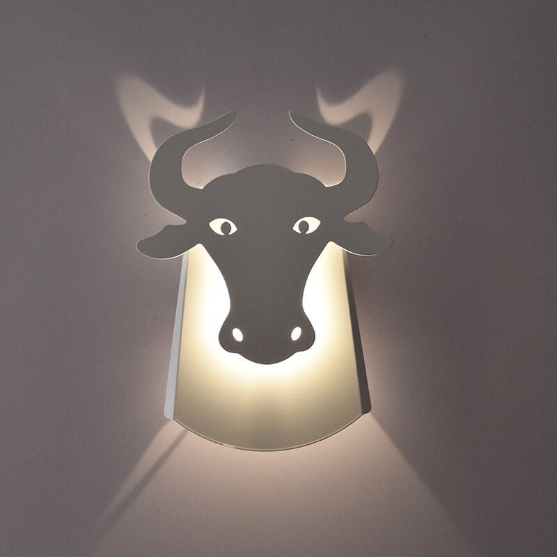 Nordic Creative Cow Head Shaped 1-Light LED Wall Sconce Lamp