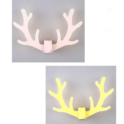 Simple 1-Light Antler Shaped Led Armed Sconce