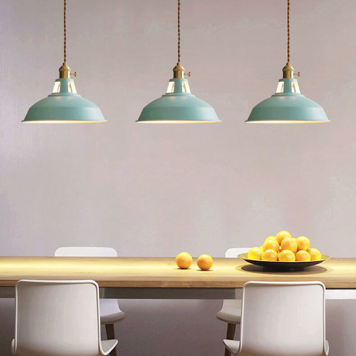 Industrielle 1-Licht Bunte Scheunen-Schirm Pendelleuchte 