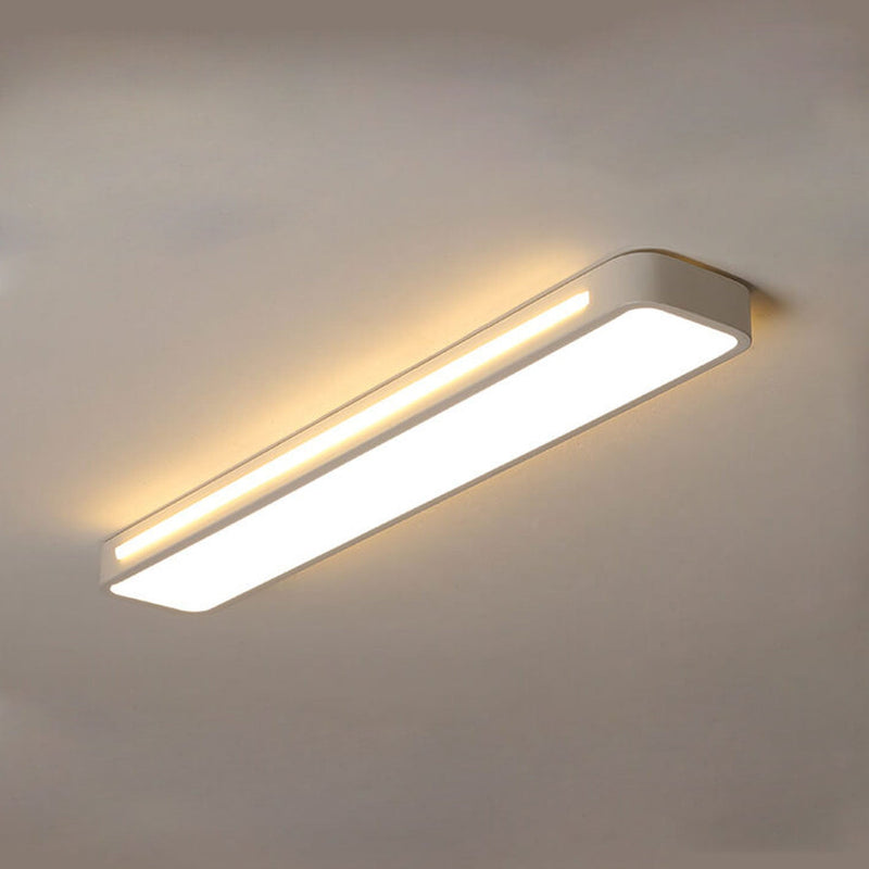 Nordic Minimalist Long LED Flush Mount Ceiling Light