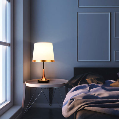 Lampe de Table 1 Lumière en Tissu Rétro Européen 