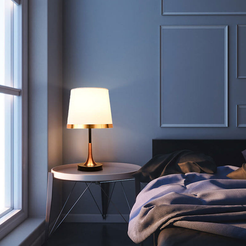 Lampe de Table 1 Lumière en Tissu Rétro Européen 