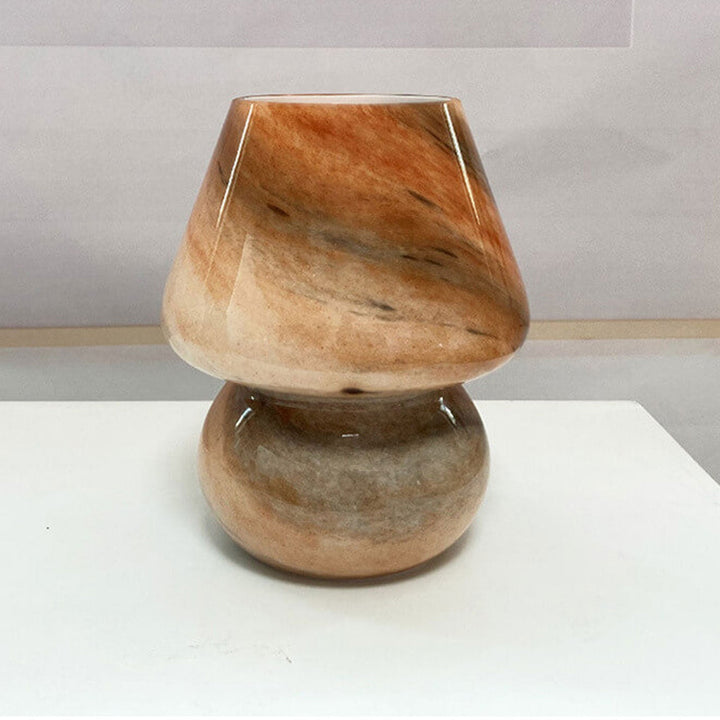 Moderne kreative handgefertigte 1-flammige Tischlampe aus Glas im Planeten- und Pilzdesign für das Schlafzimmer 