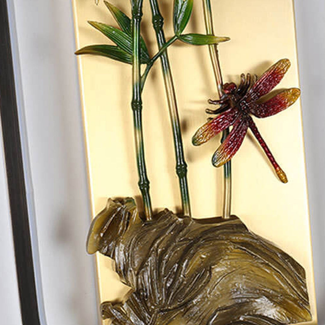 Moderne chinesische Emaille-Wandbild-Design-LED-Wandleuchte 