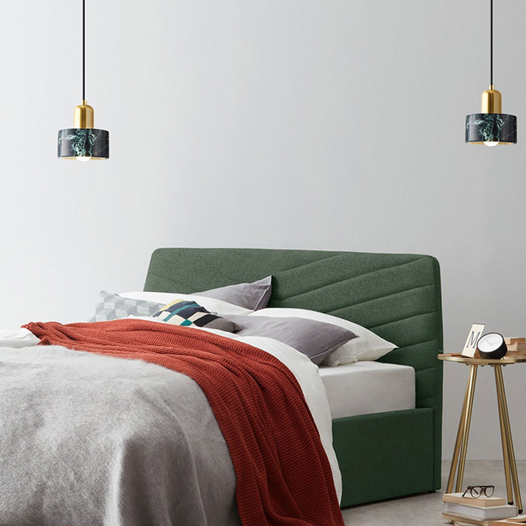 Suspension Luminaire en Métal et Marbre de Luxe Moderne à 1 Lumière 