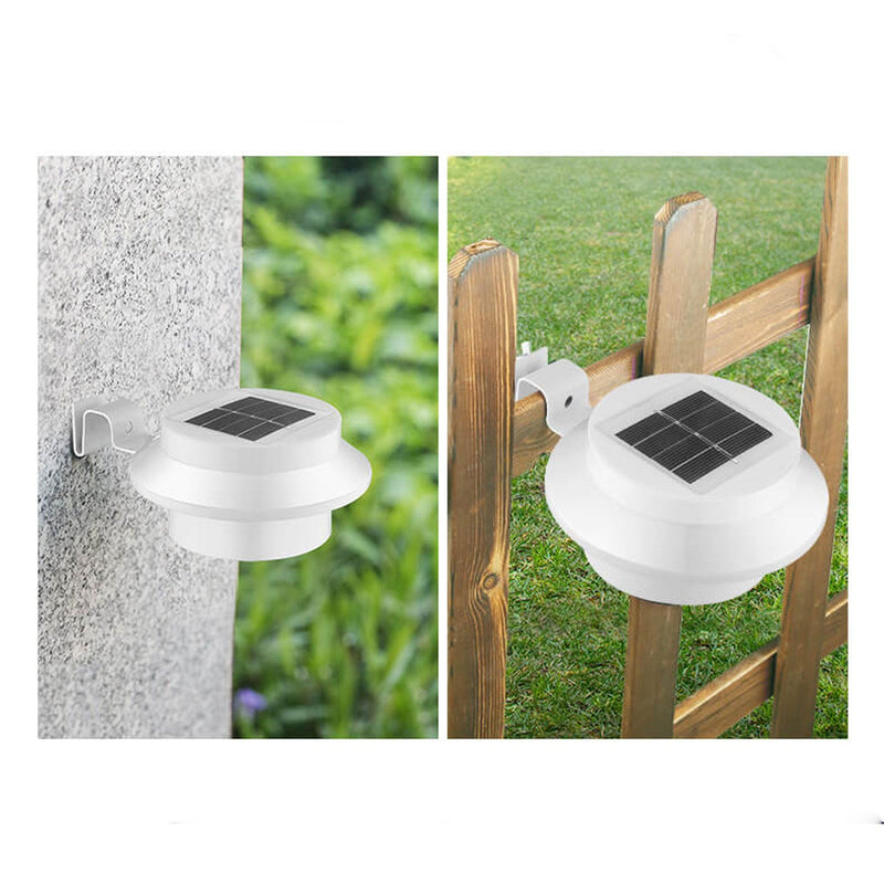 Solar Cylinder LED Outdoor Waterproof Fence Wall Sconce Lamp