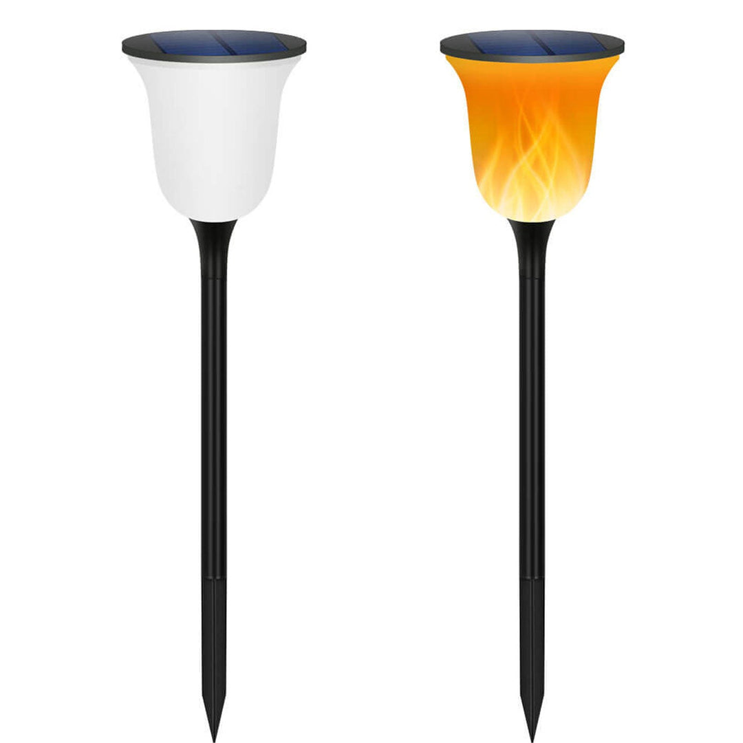 Solarbetriebene Outdoor-Flammenfackel-Licht Rasen Einsetz Boden Garten Landschaftslicht 