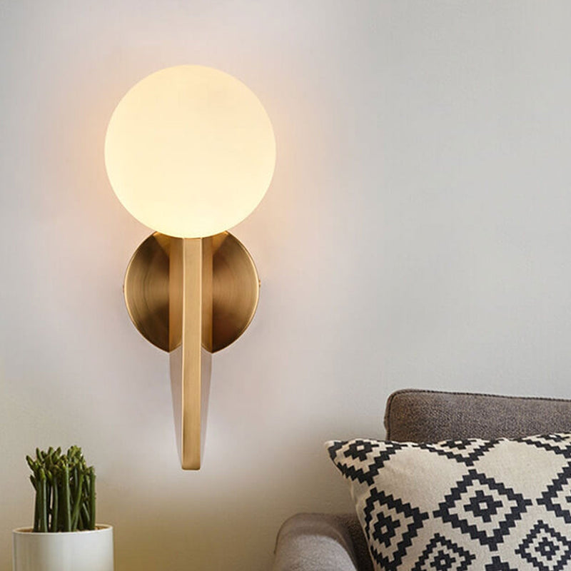 Nordic Simple Modern Ball Lamp Shade 1-Light Wall Sconce Lamp