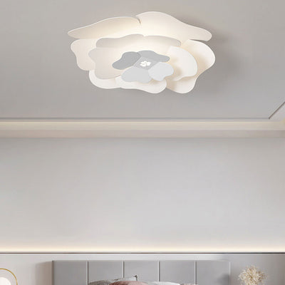 Creative Simple Three-layer Petal Overlap Design LED Flush Mount Light