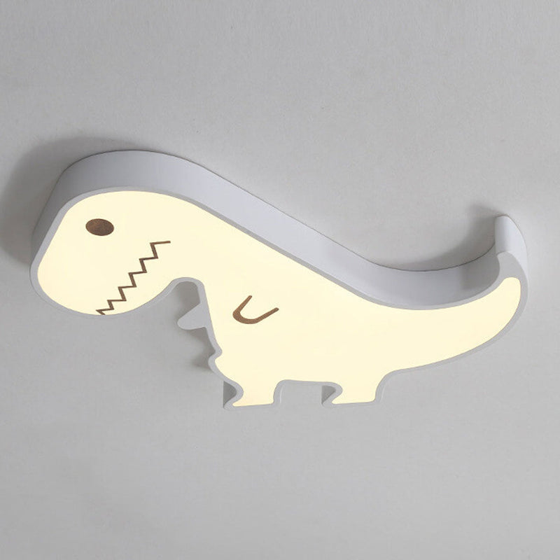 Cartoon Creative Metal Dinosaur LED Flush Mount Ceiling Light