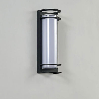 Modern Outdoor Column Waterproof LED Garden Wall Sconce Lamp