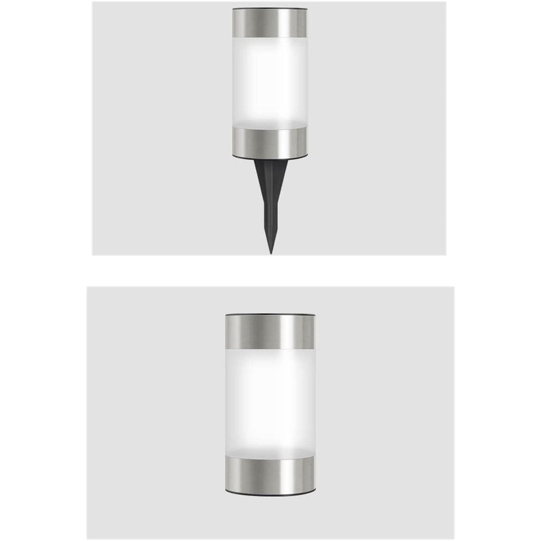 Solar Kunststoff Zylindrisches Design LED Außen Rasenlicht 