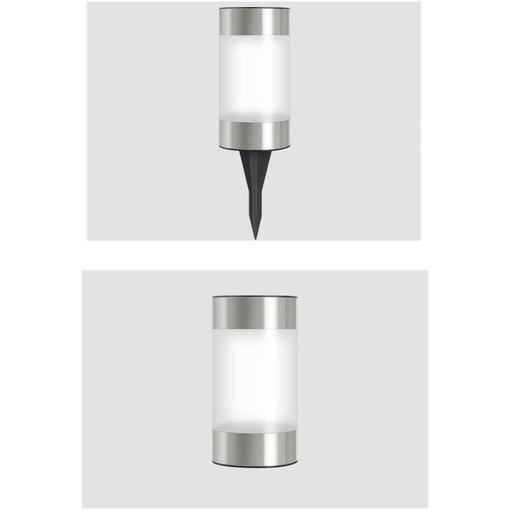 Solar Kunststoff Zylindrisches Design LED Außen Rasenlicht 