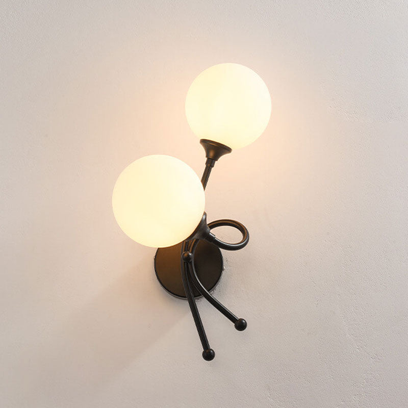 Moderne, minimalistische, knotenförmige Design-Wandleuchte mit 2 Leuchten 