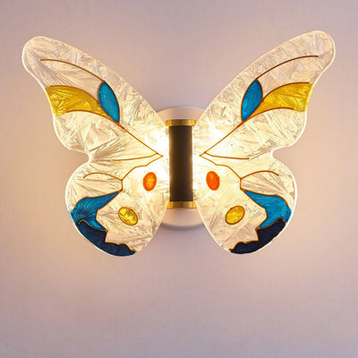 Nordic Creative Enamel Butterfly LED Wall Sconce Lamp