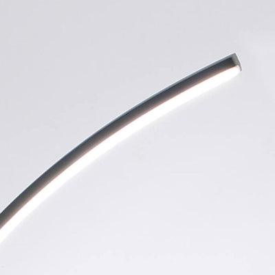 Nordic Minimalist Line Bending with Tray LED Standing Floor Lamp