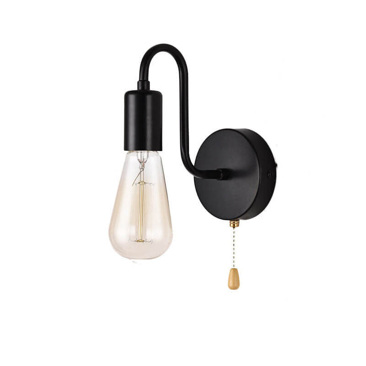 Nordisches industrielles Reißverschluss-Design 1-Licht-Wandleuchte 