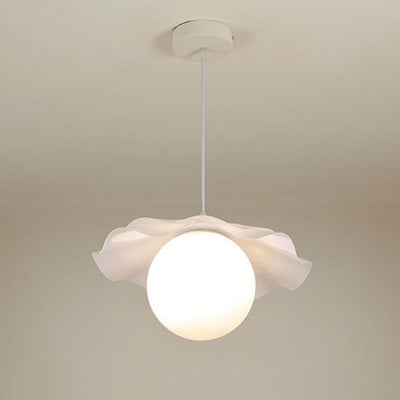 Nordic Simple Flower Shape Acrylic 1-Light Pendant Light