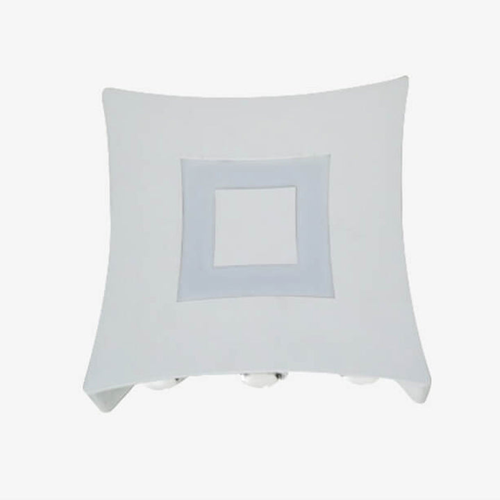 Lampe murale LED extérieure lumineuse carrée moderne et créative pour jardin 