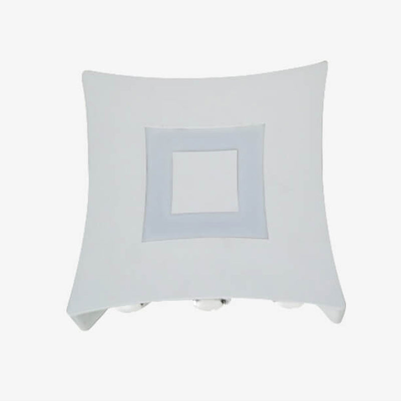 Lampe murale LED extérieure lumineuse carrée moderne et créative pour jardin 