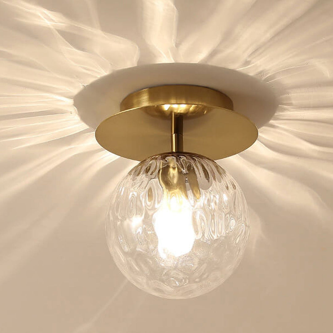 Nordisches Wasserglas Orb 1-Licht Semi-Flush Mount Deckenleuchte 