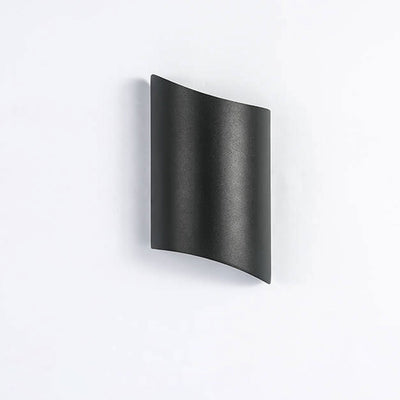 Modern Minimalist Rolled Edge Column LED Wall Sconce Lamp