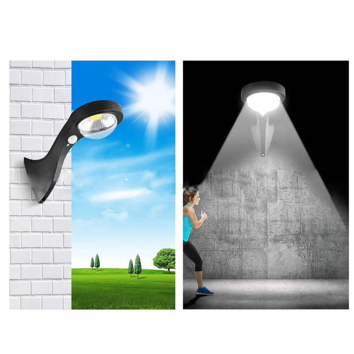 Solar Garden Body Induktionsbeleuchtung Wasserdicht COB Außenleuchte Wandleuchte Lampe 