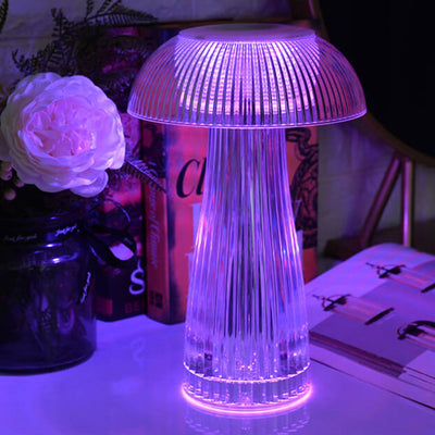Lampe de table décorative LED à charge tactile éblouissante PMMA Creative Mushroom 