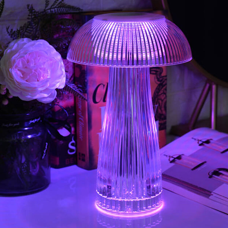Lampe de table décorative LED à charge tactile éblouissante PMMA Creative Mushroom 