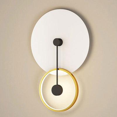 Nordic Minimalist Double Circle/Square Overlapping Creative Design LED Wall Sconce Lamp