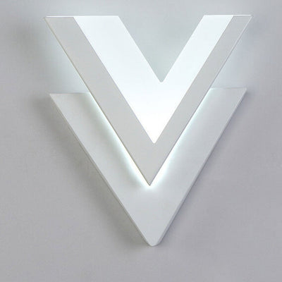 Minimalistische kreative LED-Wandleuchte in V-Form 