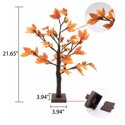 Lampe de table décorative à LED en forme d'arbre lumineux créatif 