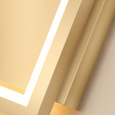 مصباح حائط LED بتصميم حلقة مجوفة مستطيلة فاخرة مبتكرة 
