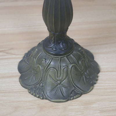 Europäische Vintage Rose Buntglas 1-flammige Tischlampe