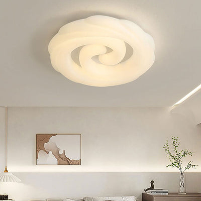 Nordic Minimalist Floral Hardware LED Flush Mount Ceiling Light