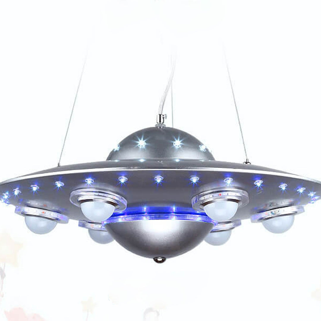 Lustre Enfant LED Soucoupe Volante OVNI Dessin Animé Créatif 