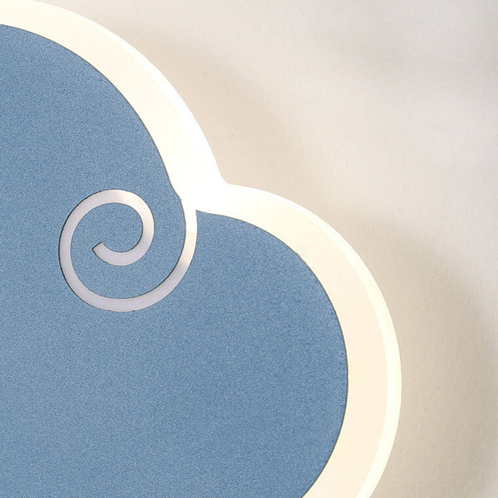 Conception de dessin animé de nuage simple nordique moderne applique murale à LED 