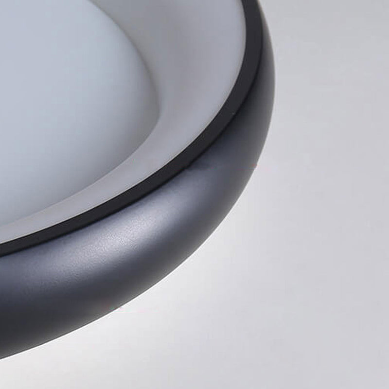 Moderne, minimalistische, runde LED-Deckenleuchte aus Aluminium-Acryl