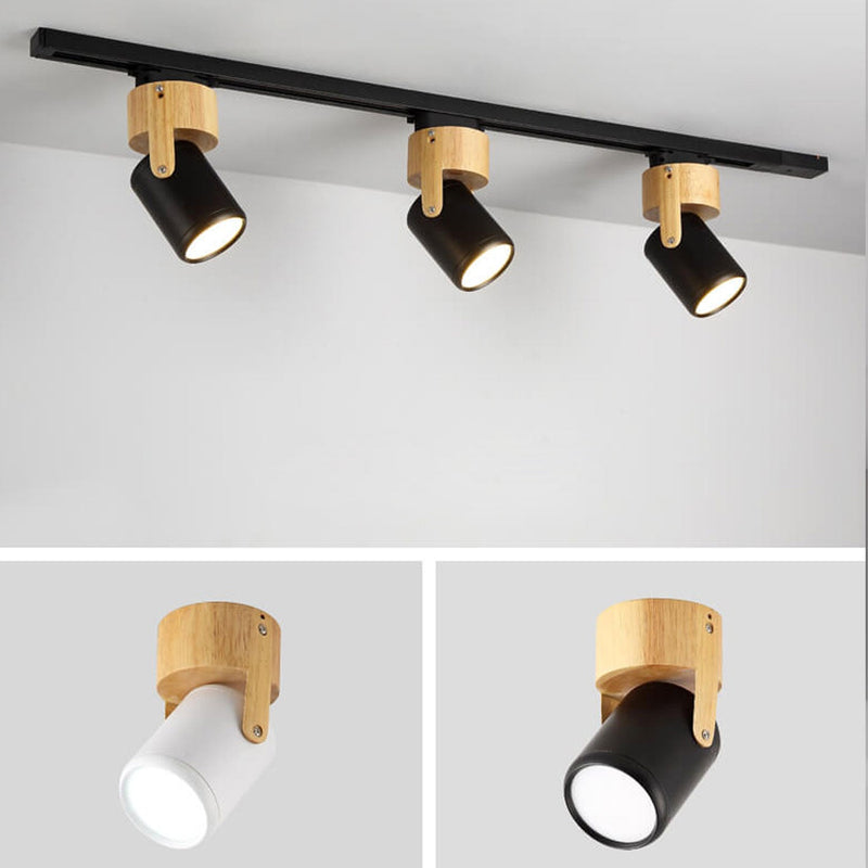 Nordic  Minimalist Track Spotlight 1/3 Light Flush Mount Light