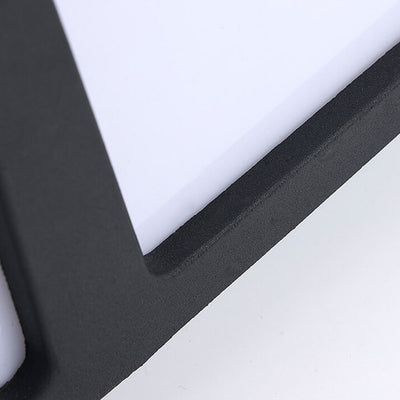 Applique murale LED étanche géométrique courbée moderne pour l'extérieur 