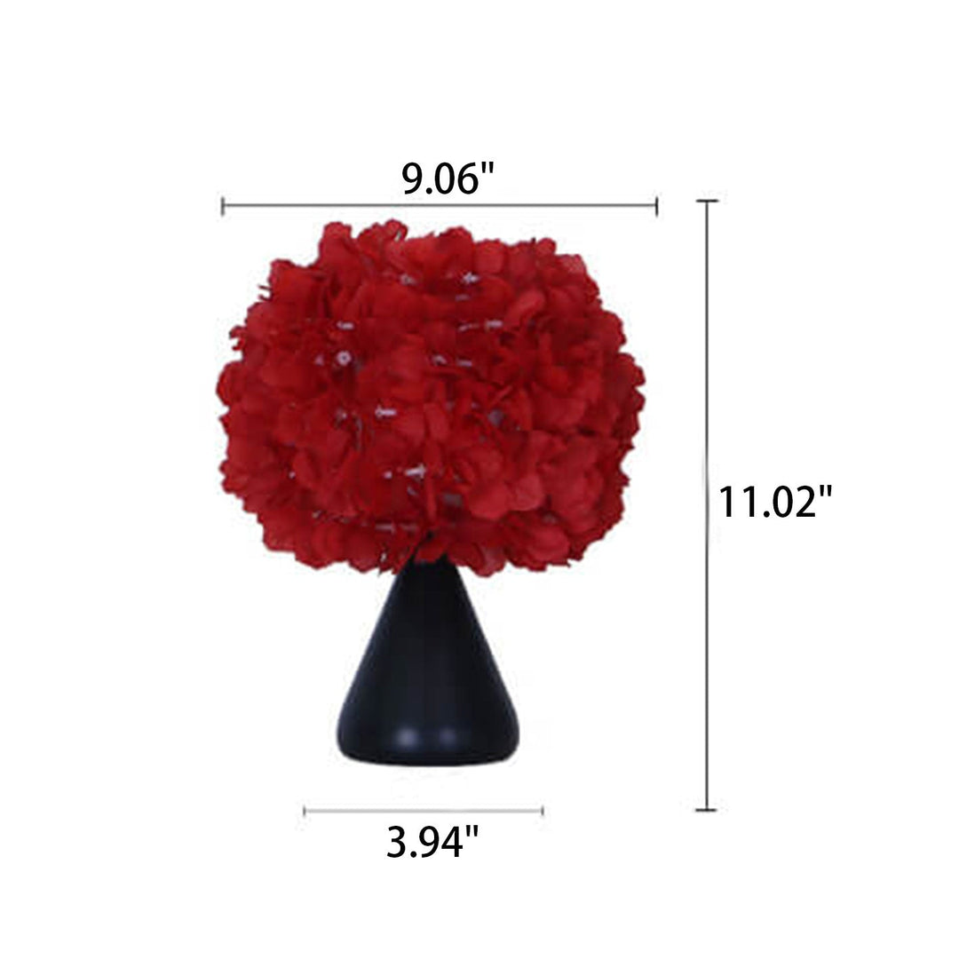 Simulation de tissu Gourd Flower Bouquet Design Lampe de table à 1 lumière 